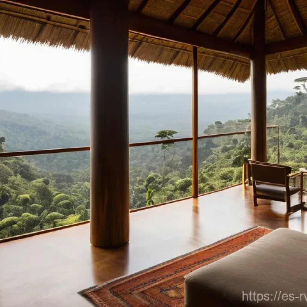 르완다 호텔 추천 - **"A serene and luxurious eco-lodge nestled amongst dense green rainforests in Rwanda's Volcanoes Na...