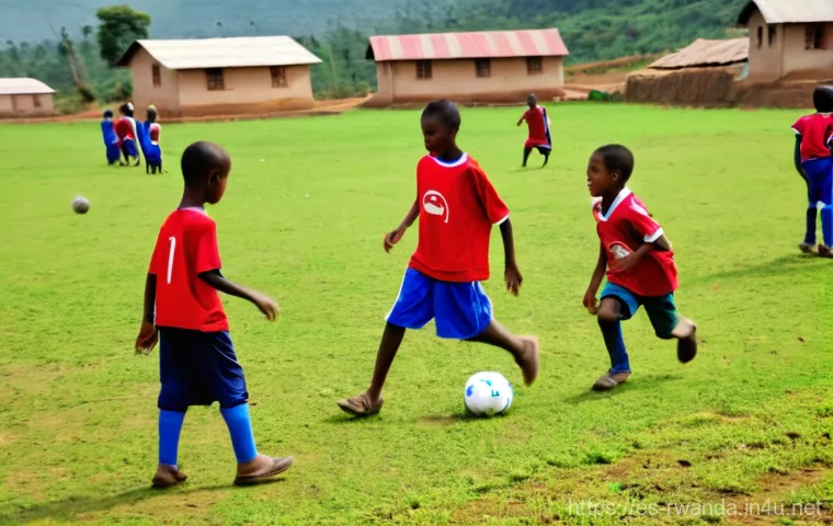 르완다의 주요 축구 리그 - **Prompt 1: Rwandan Football Fan Celebration**
A wide shot of a bustling football stadium in Rwa... 르완다의 주요 축구 리그 - **Prompt 1: Rwandan Football Fan Celebration**
A wide shot of a bustling football stadium in Rwa...